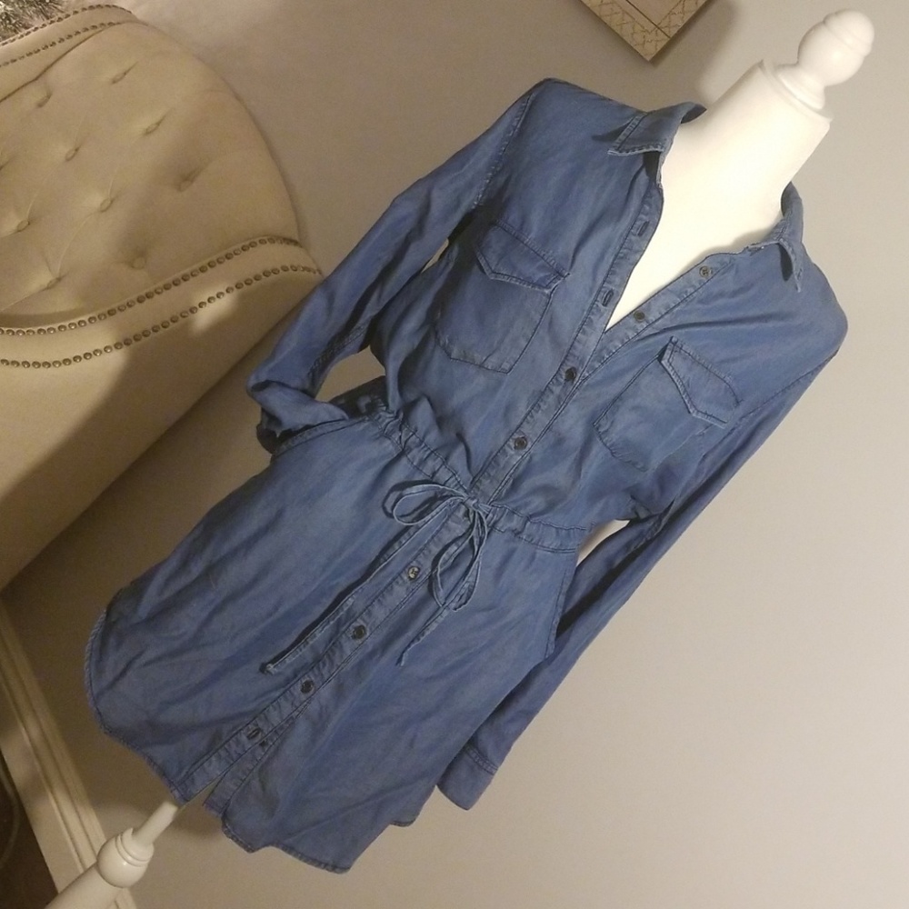 Tensel Drawstring Dress